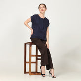 Alice Set of 2 - Navy & Coffee Brown